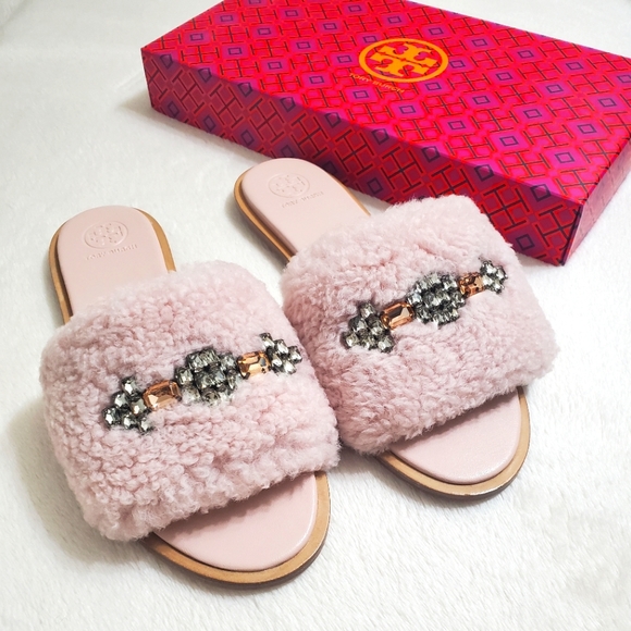 Tory Burch Shearling slides - Picture 6 of 12